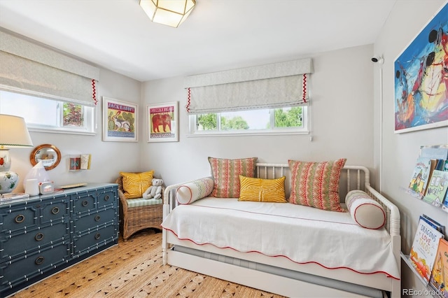 225 N Ivanhoe St, Denver, CO 80220 - bedroom with multiple windows and light wood-type flooring