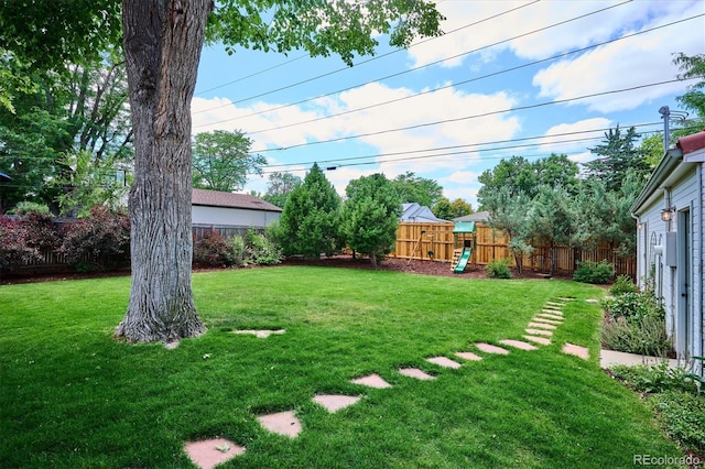 225 N Ivanhoe St, Denver, CO 80220 - view of yard featuring a playground