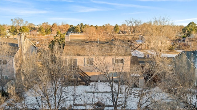 bird's eye view with a rural view