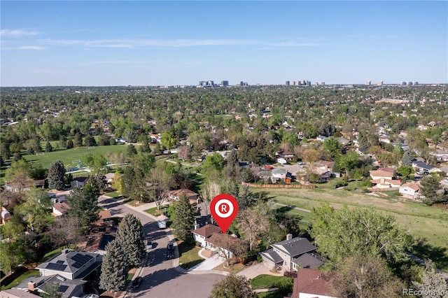 4374 E Peakview Cir, Centennial, CO 80121 - aerial view of property's location featuring nearby suburban area