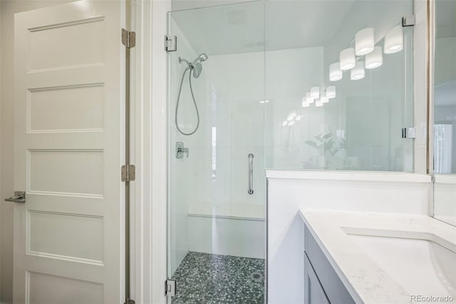 4922 Lowell Blvd Unit 3, Denver, CO 80221 - full bath with a shower stall, vanity, and tile patterned floors