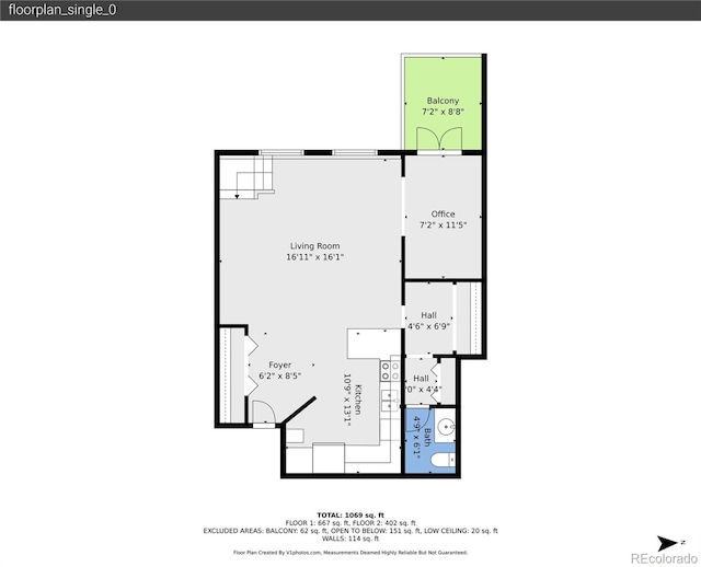 2351 Federal Blvd Unit 401, Denver, CO 80211 - view of property floor plan