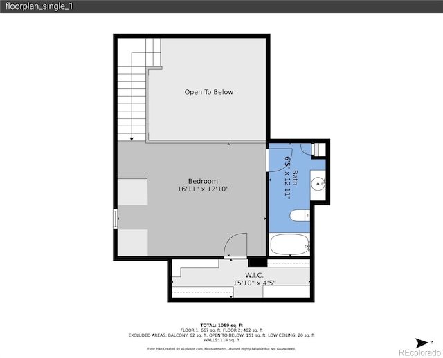 2351 Federal Blvd Unit 401, Denver, CO 80211 - view of floor plan / room layout