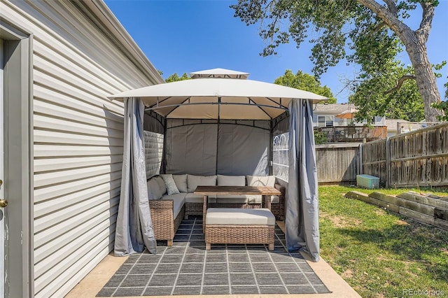 4849 S Pitkin Way, Aurora, CO 80015 - view of patio / terrace with a gazebo
