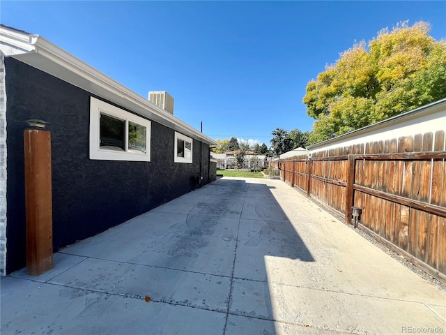 exterior space with a patio