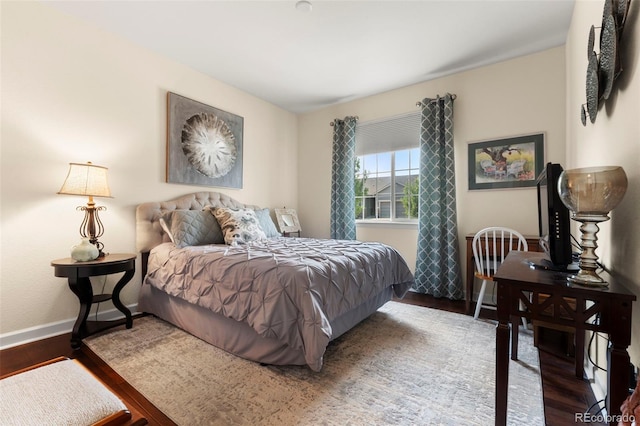 5615 Clover Ridge Cir, Castle Rock, CO 80104 - bedroom with wood finished floors and baseboards
