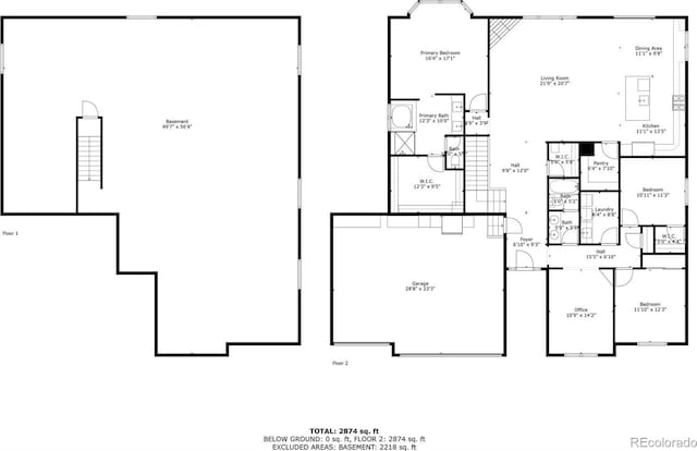 5615 Clover Ridge Cir, Castle Rock, CO 80104 - view of property floor plan