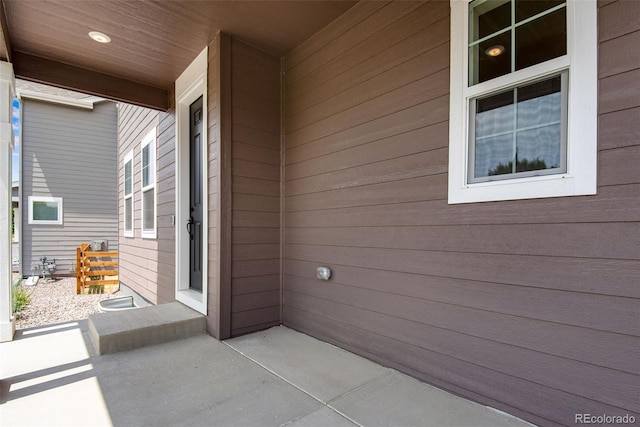 view of patio with a porch