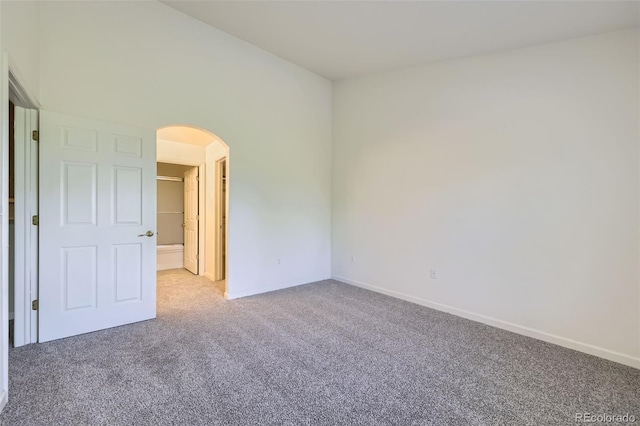 3375 Boulder Cir Unit 204, Broomfield, CO 80023 - carpeted spare room featuring arched walkways and baseboards