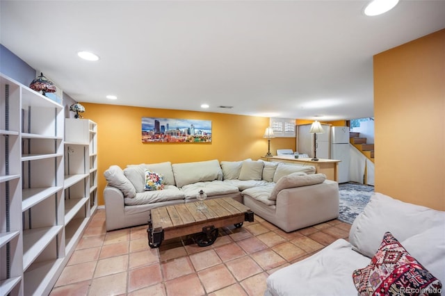 3242 Utica St, Denver, CO 80212 - living room with stairs and recessed lighting