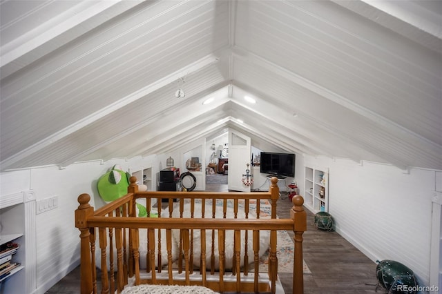 3242 Utica St, Denver, CO 80212 - bedroom with lofted ceiling and wood finished floors