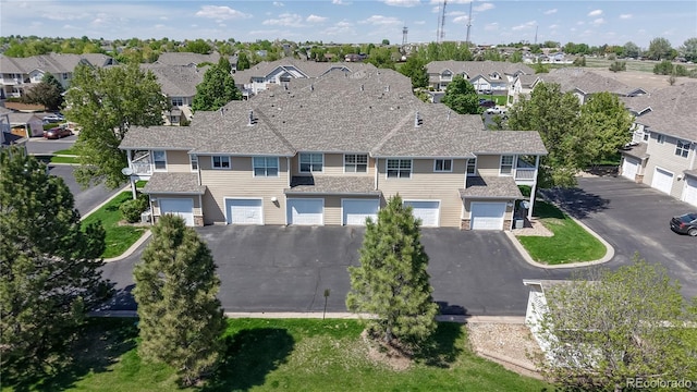 aerial view of residential area