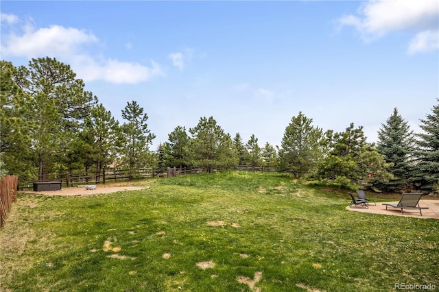 1654 Muirfield Ln, Evergreen, CO 80439 - view of yard featuring a patio area