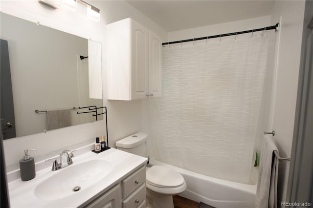 201 Monmouth Ave, Firestone, CO 80520 - full bath featuring toilet, vanity, and washtub / shower combination