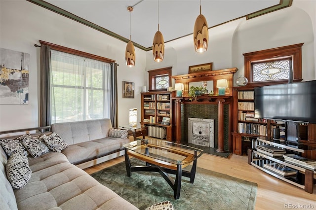 1437 Columbine St, Denver, CO 80206 - living area with wood finished floors