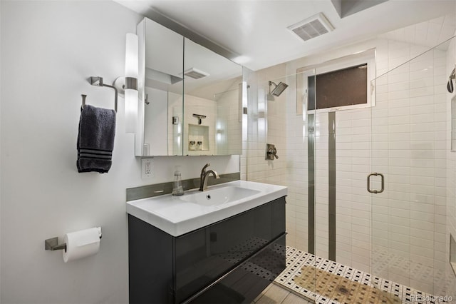1437 Columbine St, Denver, CO 80206 - bathroom with a stall shower and vanity