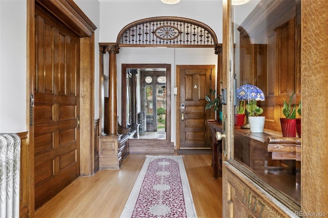1437 Columbine St, Denver, CO 80206 - entrance foyer featuring light wood-style floors