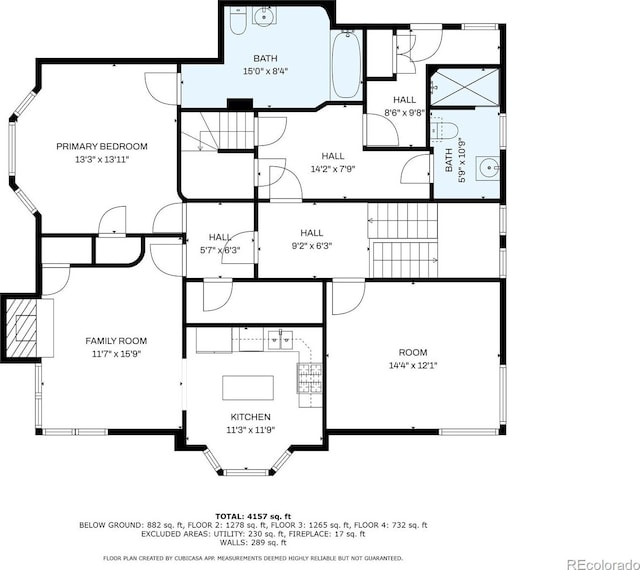 1437 Columbine St, Denver, CO 80206 - floor plan / room layout