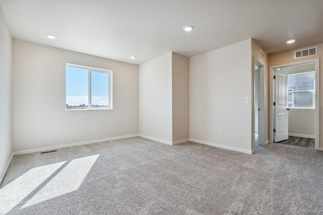 view of carpeted empty room