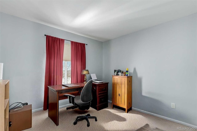 10554 Atwood Cir, Littleton, CO 80130 - home office featuring light colored carpet and baseboards
