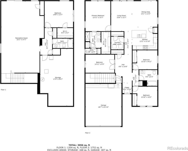 21426 E Stanford Ave, Aurora, CO 80015 - view of property floor plan