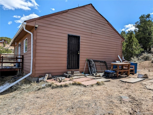 view of rear view of property