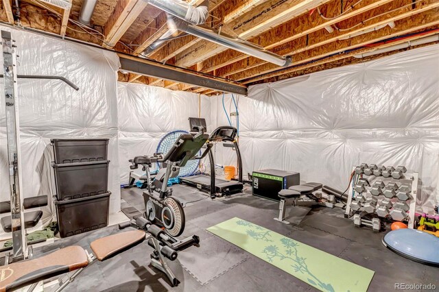 view of workout room