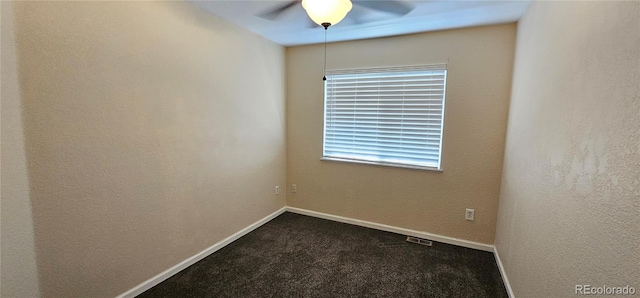 12388 Jasmine St, Brighton, CO 80602 - carpeted spare room featuring ceiling fan and baseboards