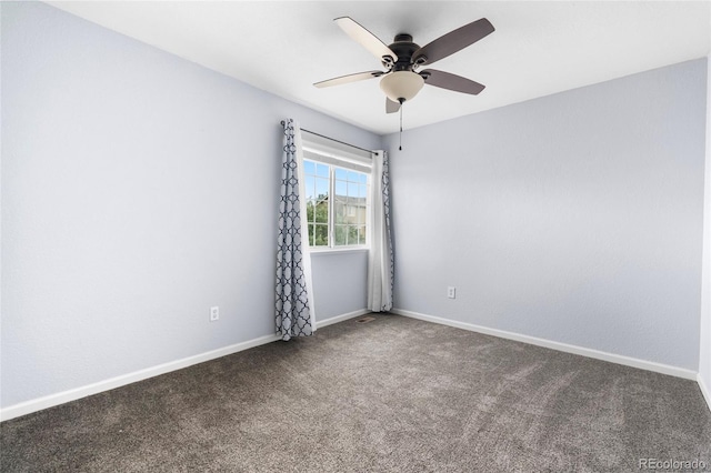 12388 Jasmine St, Brighton, CO 80602 - carpeted spare room with a ceiling fan and baseboards
