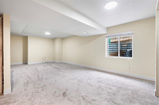 12388 Jasmine St, Brighton, CO 80602 - below grade area with carpet flooring and baseboards