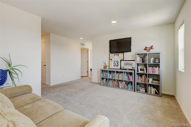 4863 Wildflower Pl, Dacono, CO 80514 - carpeted living room featuring recessed lighting and baseboards