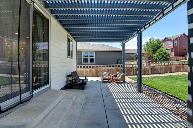 4863 Wildflower Pl, Dacono, CO 80514 - view of patio / terrace featuring a pergola