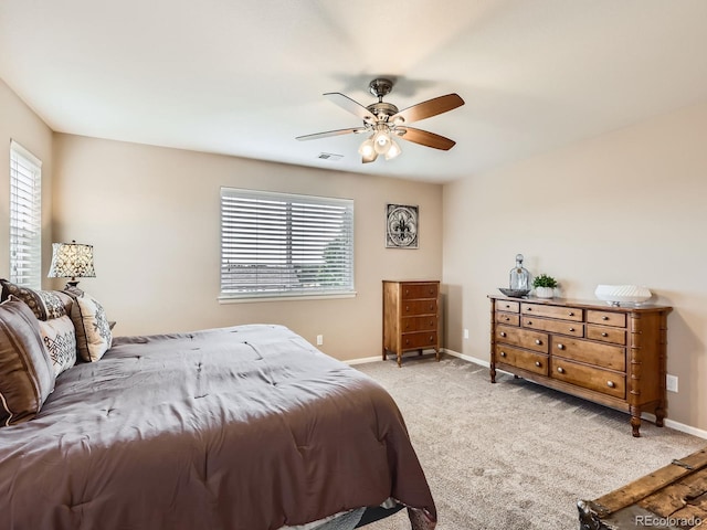 8522 S Dudley St, Littleton, CO 80128 - bedroom featuring light carpet and ceiling fan