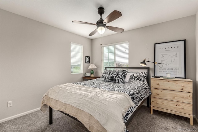 4873 S Fultondale Way, Aurora, CO 80016 - carpeted bedroom featuring baseboards and a ceiling fan