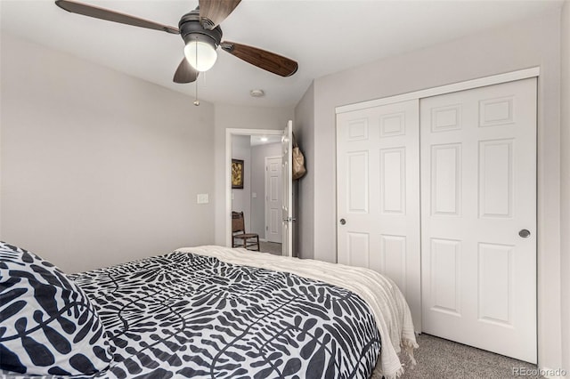 4873 S Fultondale Way, Aurora, CO 80016 - carpeted bedroom featuring a closet and ceiling fan