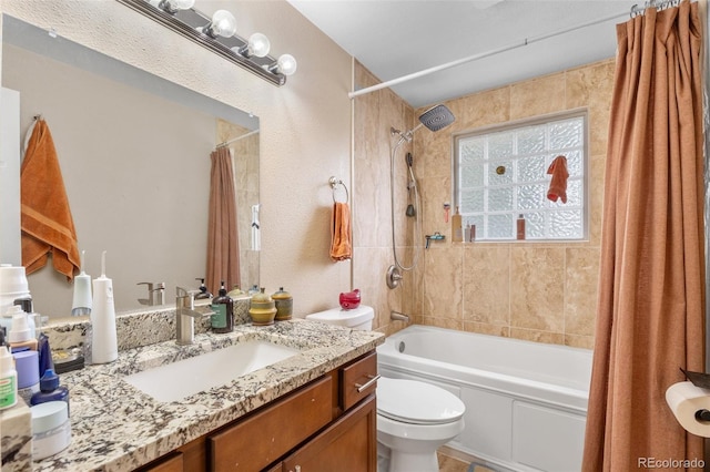 8485 W 44th Ave, Wheat Ridge, CO 80033 - full bathroom with shower / bathtub combination with curtain and vanity
