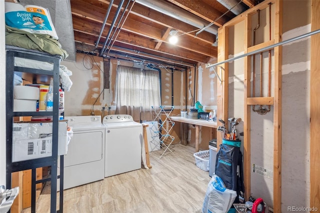 8485 W 44th Ave, Wheat Ridge, CO 80033 - below grade area featuring washing machine and clothes dryer