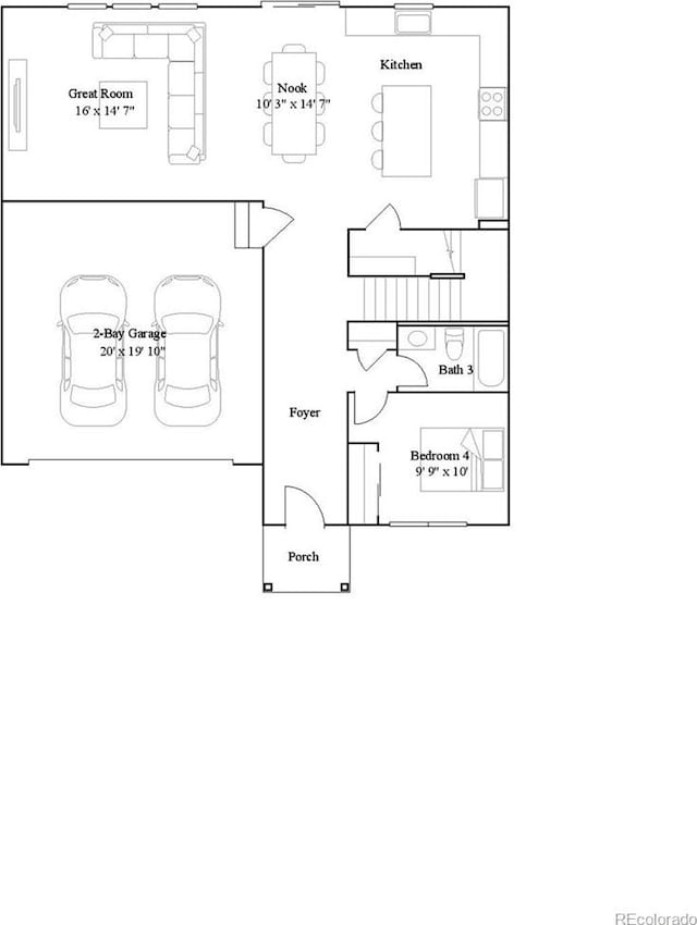 3991 N Rome St, Aurora, CO 80019 - view of home floor plan
