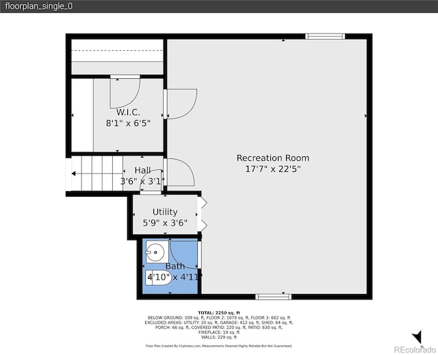 4720 W Stanford Ave, Denver, CO 80236 - view of home floor plan