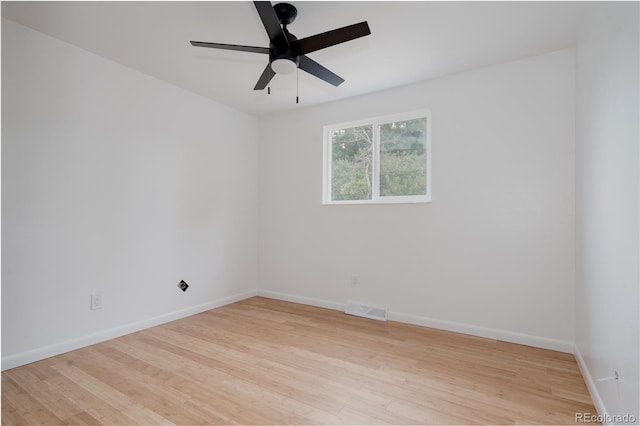 8249 Zephyr St, Arvada, CO 80005 - spare room featuring light wood finished floors and ceiling fan