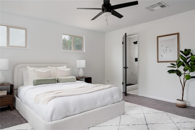 8249 Zephyr St, Arvada, CO 80005 - carpeted bedroom with a ceiling fan and baseboards