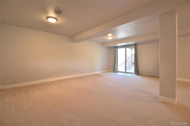 view of carpeted empty room