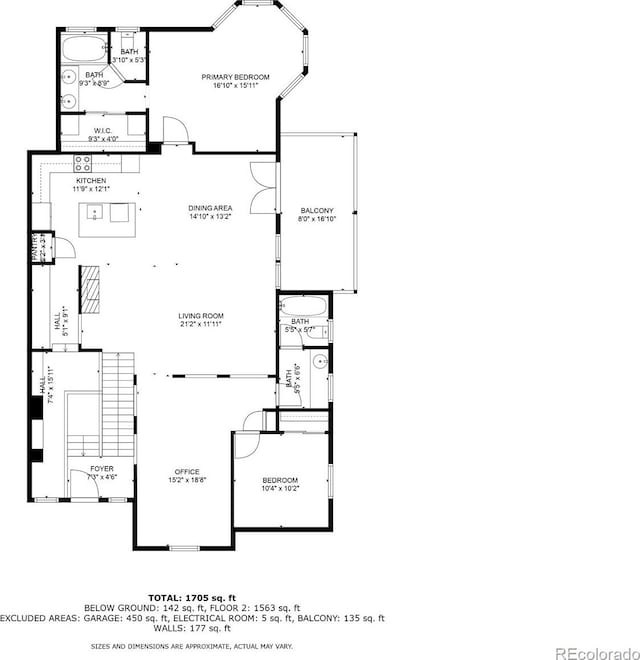 7777 E 23rd Ave Unit 1202, Denver, CO 80238 - view of property floor plan