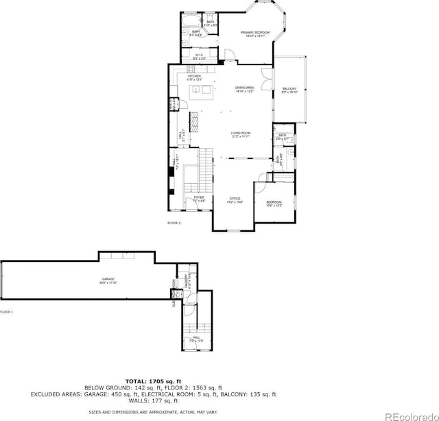 7777 E 23rd Ave Unit 1202, Denver, CO 80238 - view of floor plan / room layout