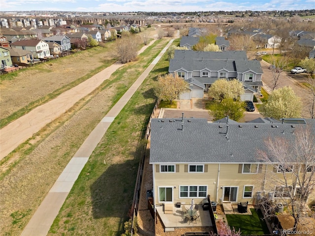 drone / aerial view featuring a residential view