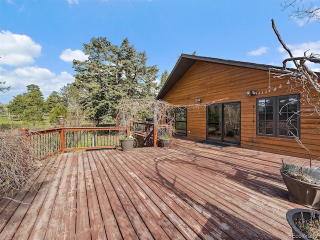 7754 Swaps Trl, Evergreen, CO 80439 - view of wooden deck