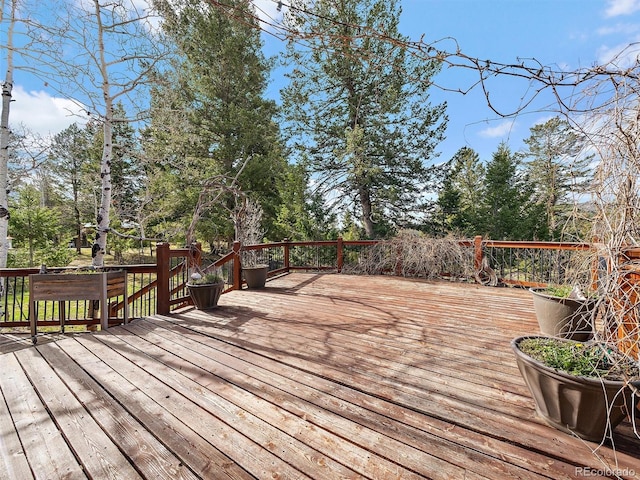 7754 Swaps Trl, Evergreen, CO 80439 - view of wooden deck