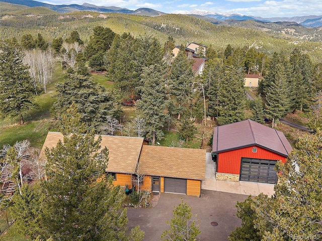 7754 Swaps Trl, Evergreen, CO 80439 - view from above of property with a mountainous background