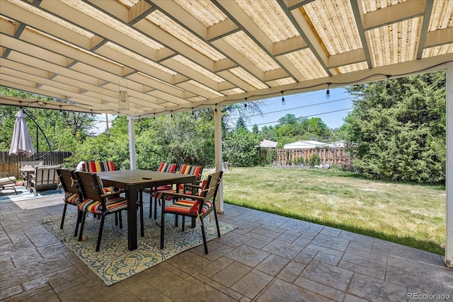 4855 E Atlantic Pl, Denver, CO 80222 - view of patio / terrace with outdoor dining space