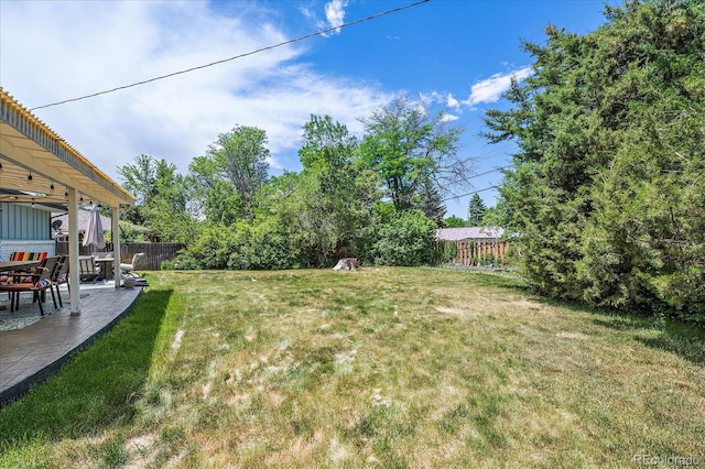 4855 E Atlantic Pl, Denver, CO 80222 - view of yard with a patio